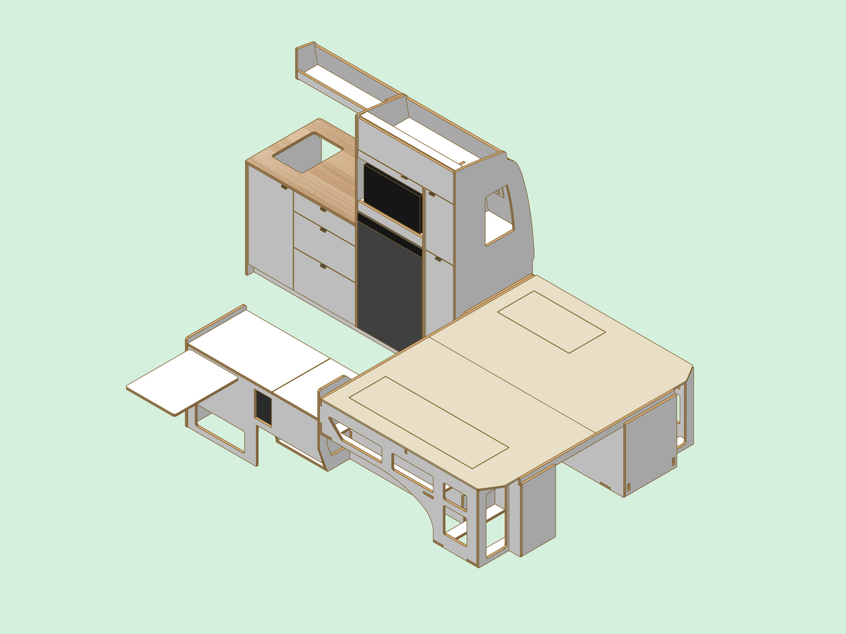 HiAce H300 SLWB Campervan Fit Out