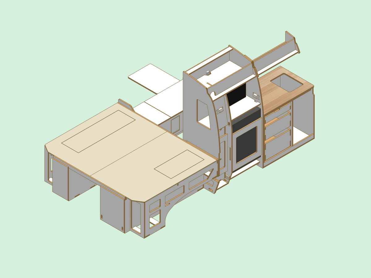 HiAce H300 SLWB Campervan Fit Out